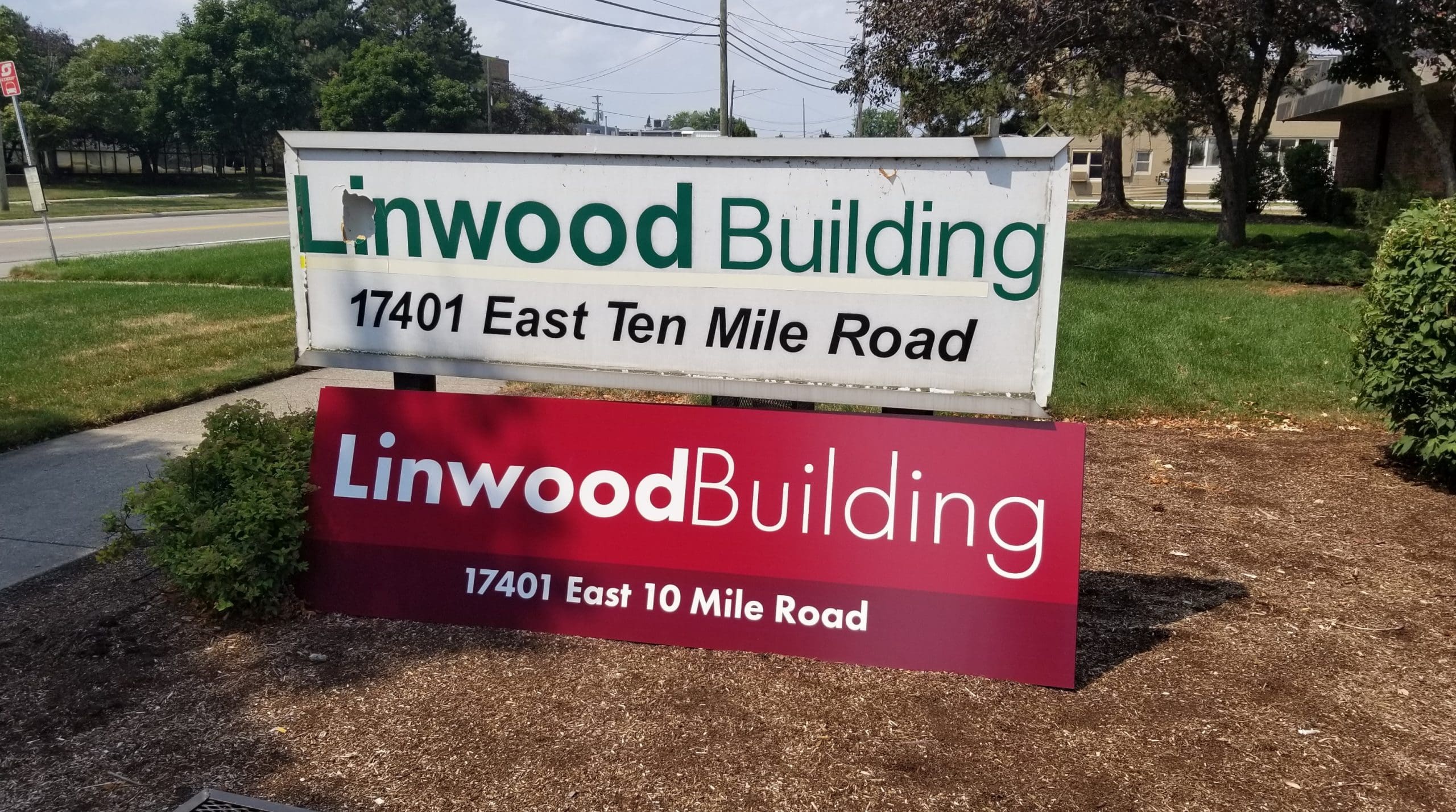 Linwood Building - Sign - Before