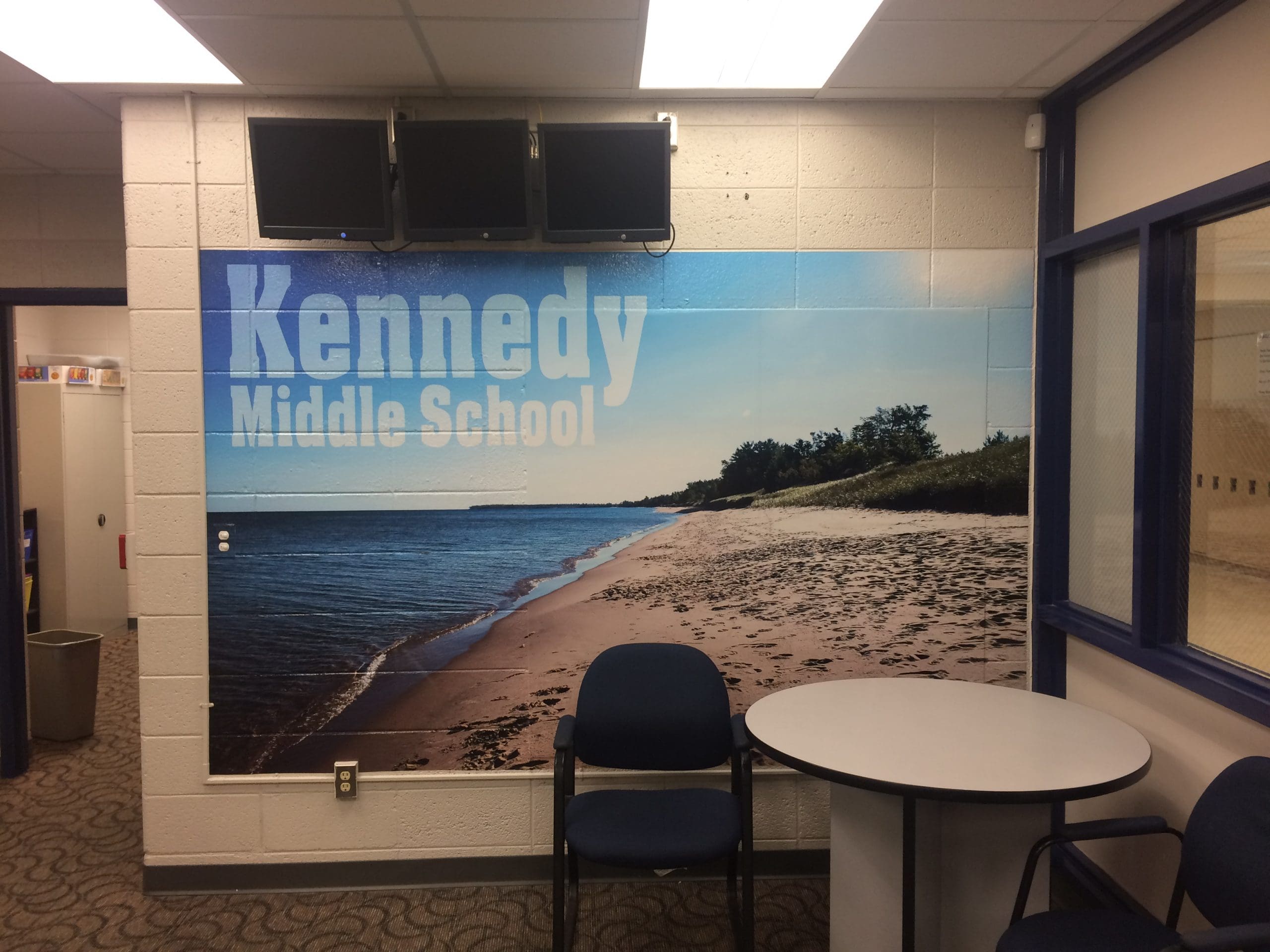Kennedy Middle School Office Mural