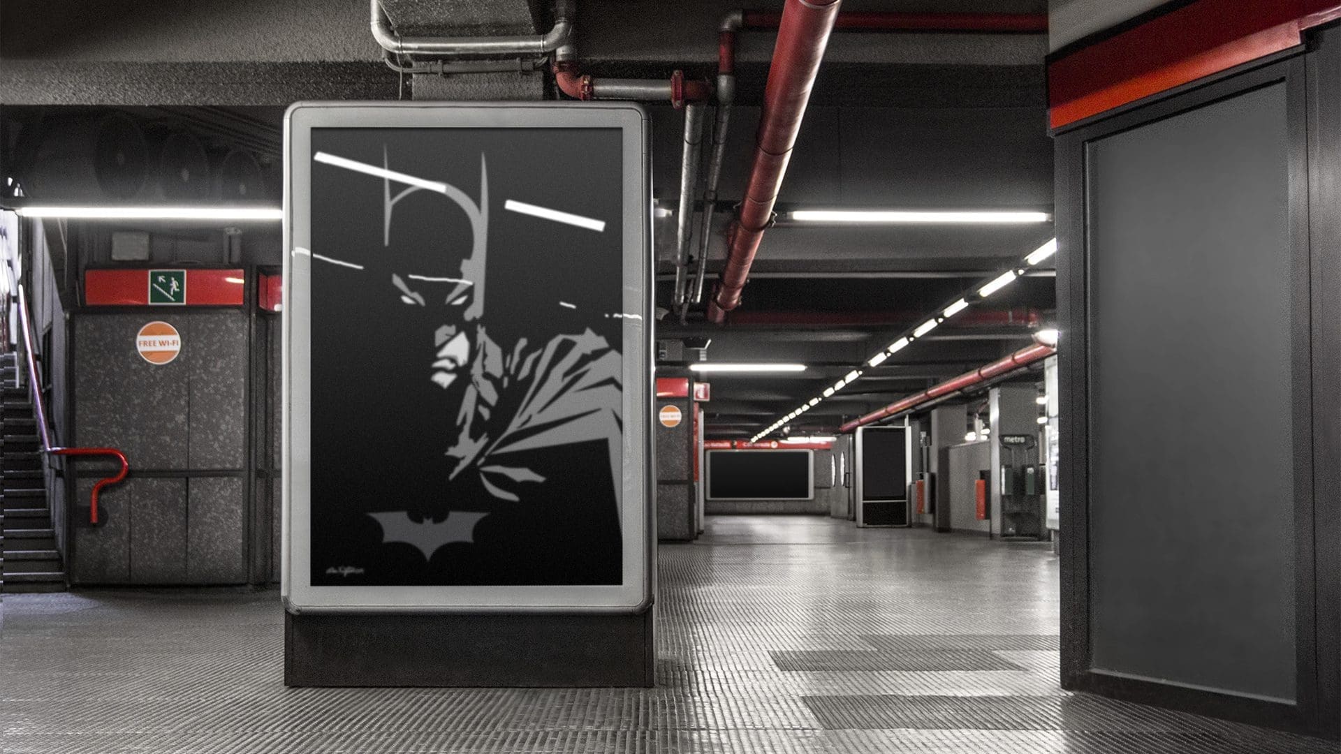 Art by DAK - Vector Batman Mockup 02