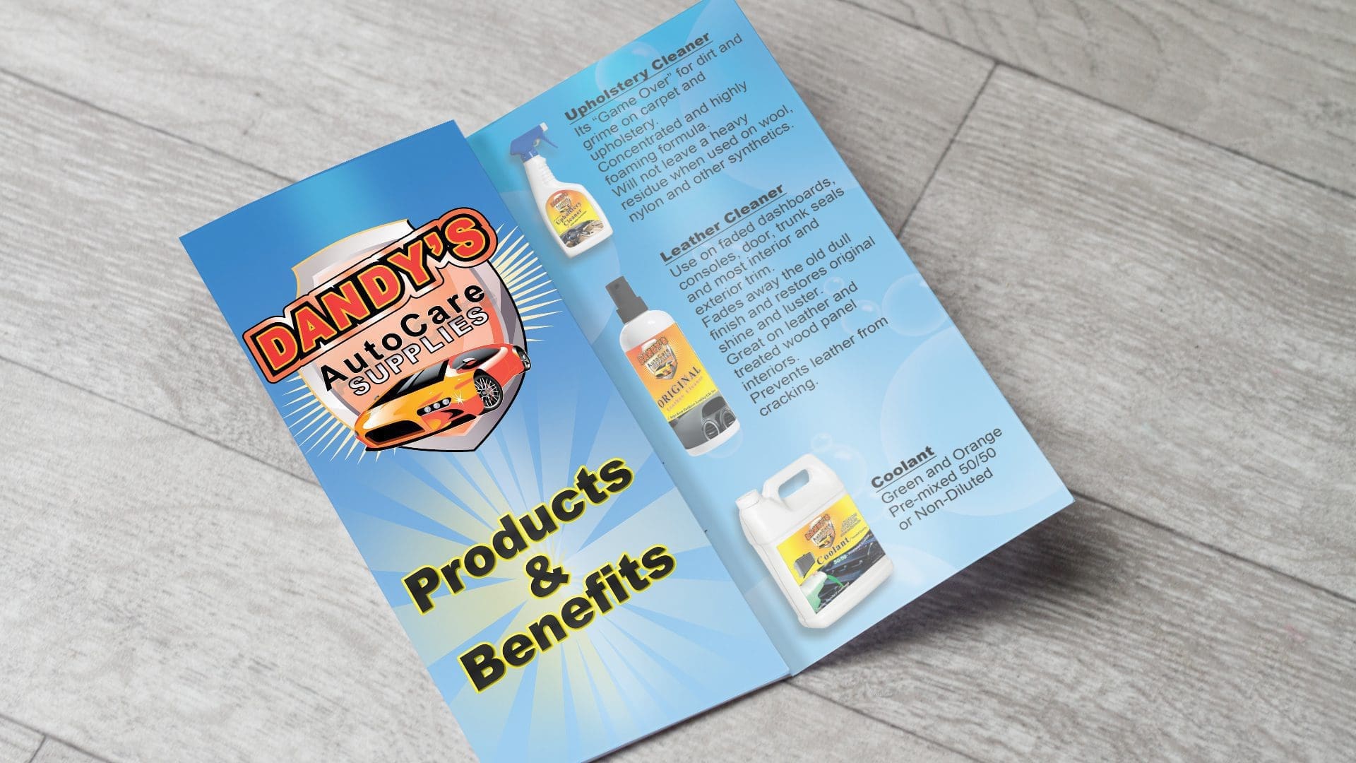 Dandy’s Auto – Trifold Artwork and Printing