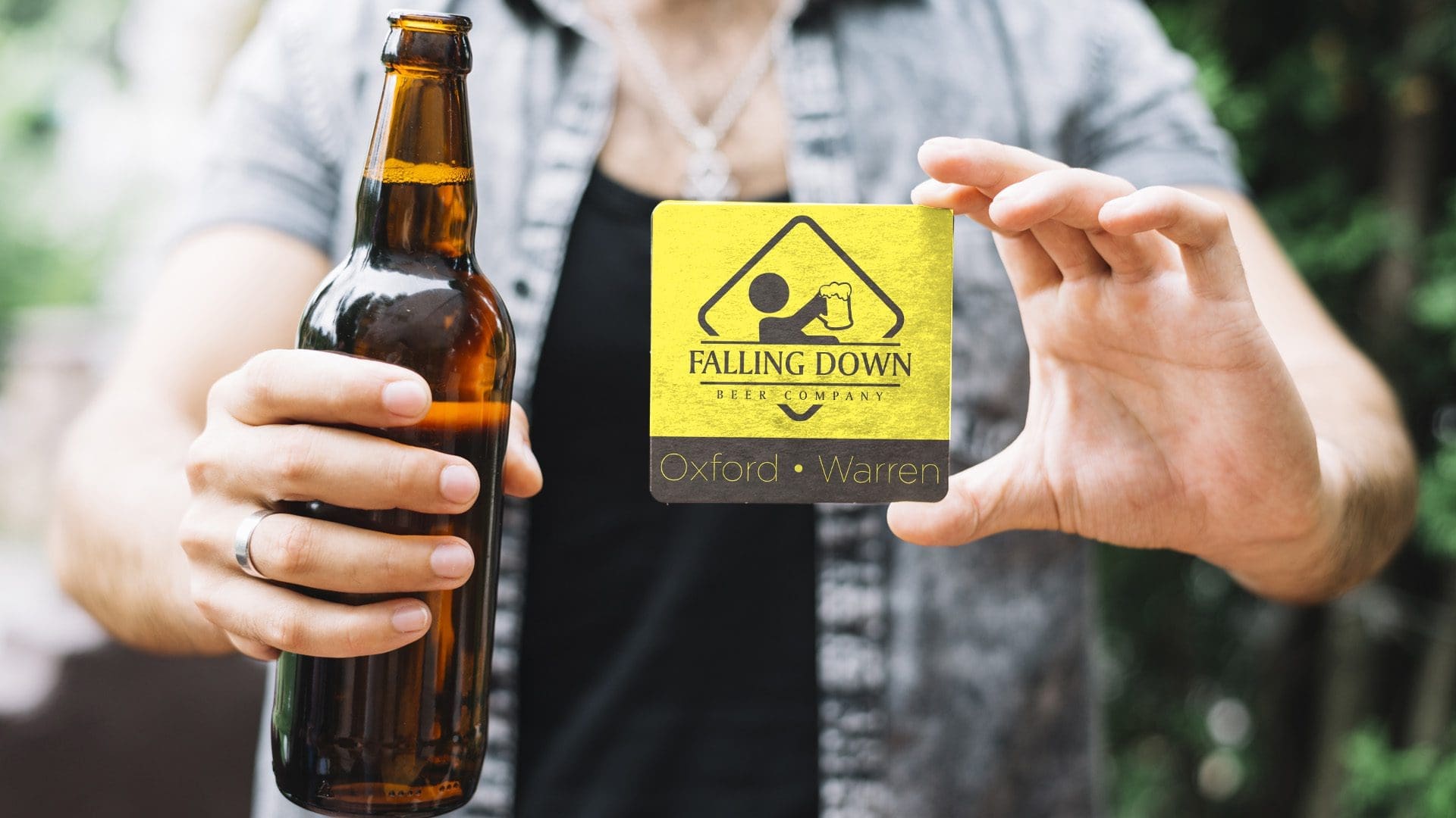 Falling Down Beer – Logo Decal Mockup 04