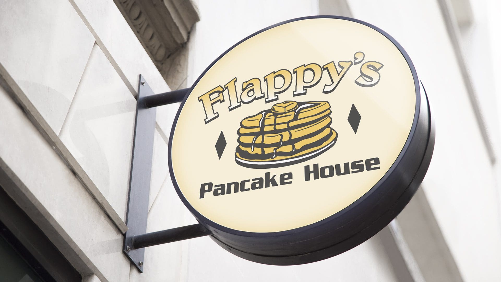 Flappys Pancake House – Logo Mockup 01