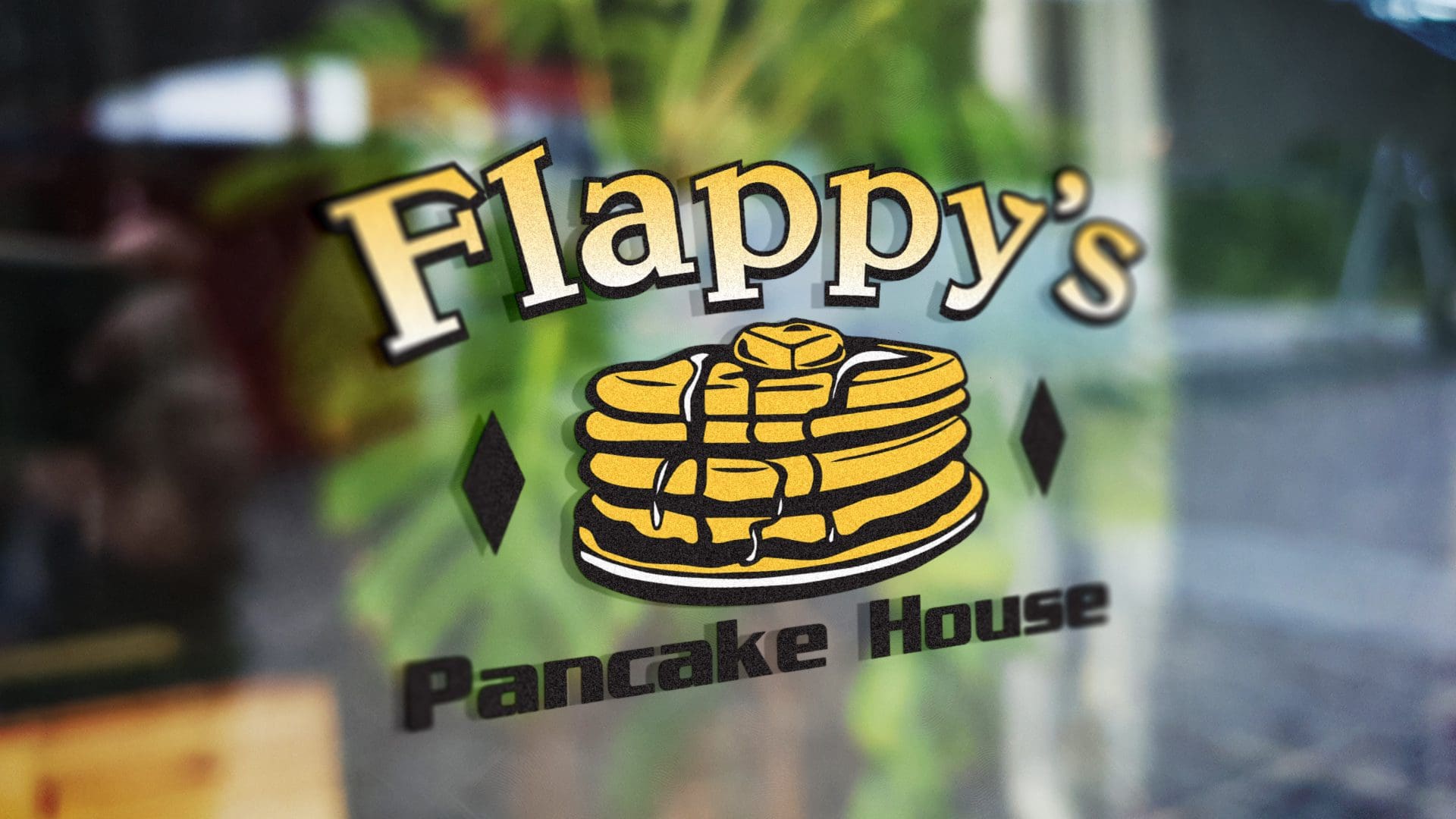 Flappys Pancake House – Logo Mockup 02