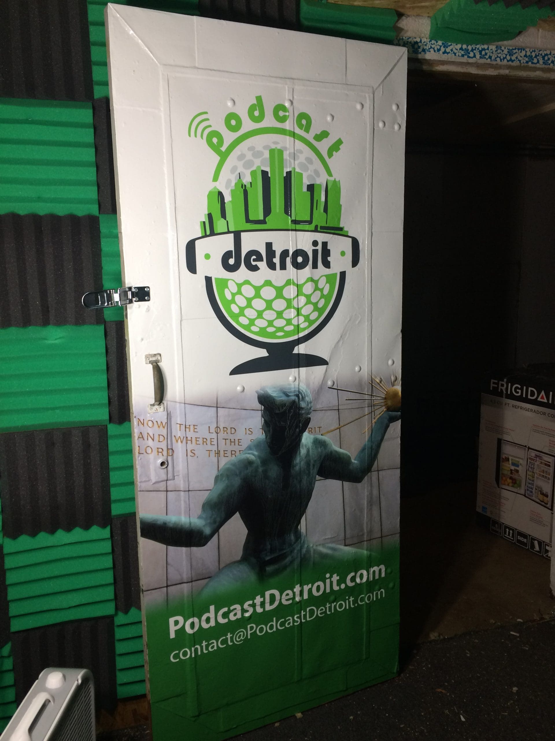 Podcast Detroit Door Wrap - after