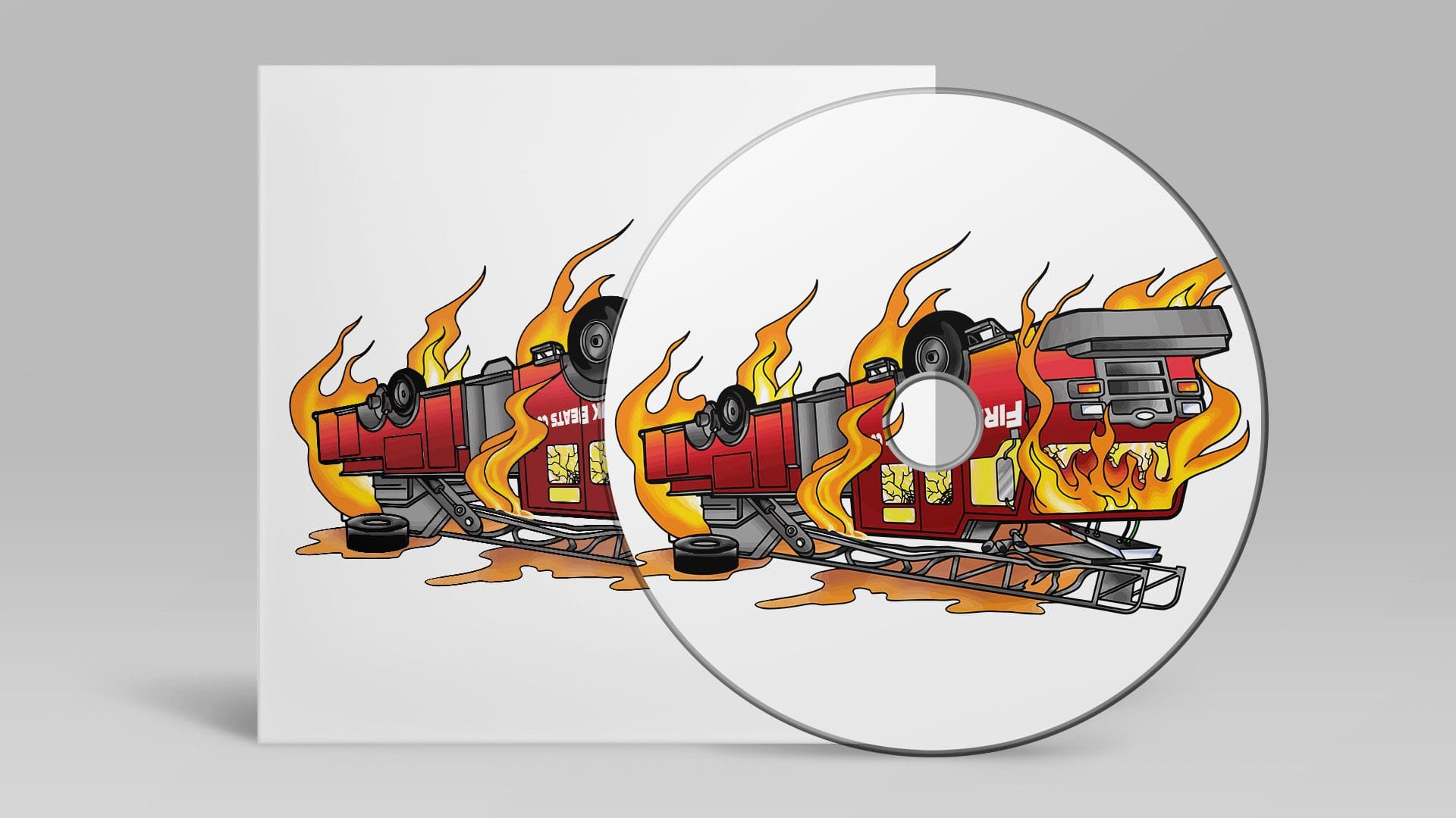 DJ Fireturk - Firetruck Album Art Design Mockup 01