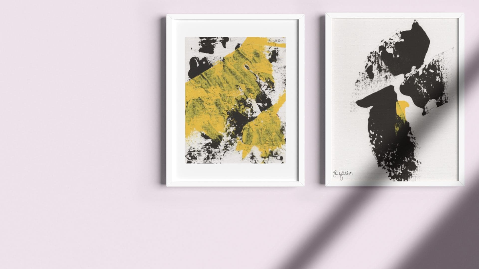 Emily Alber Art – Yellow and Black Series