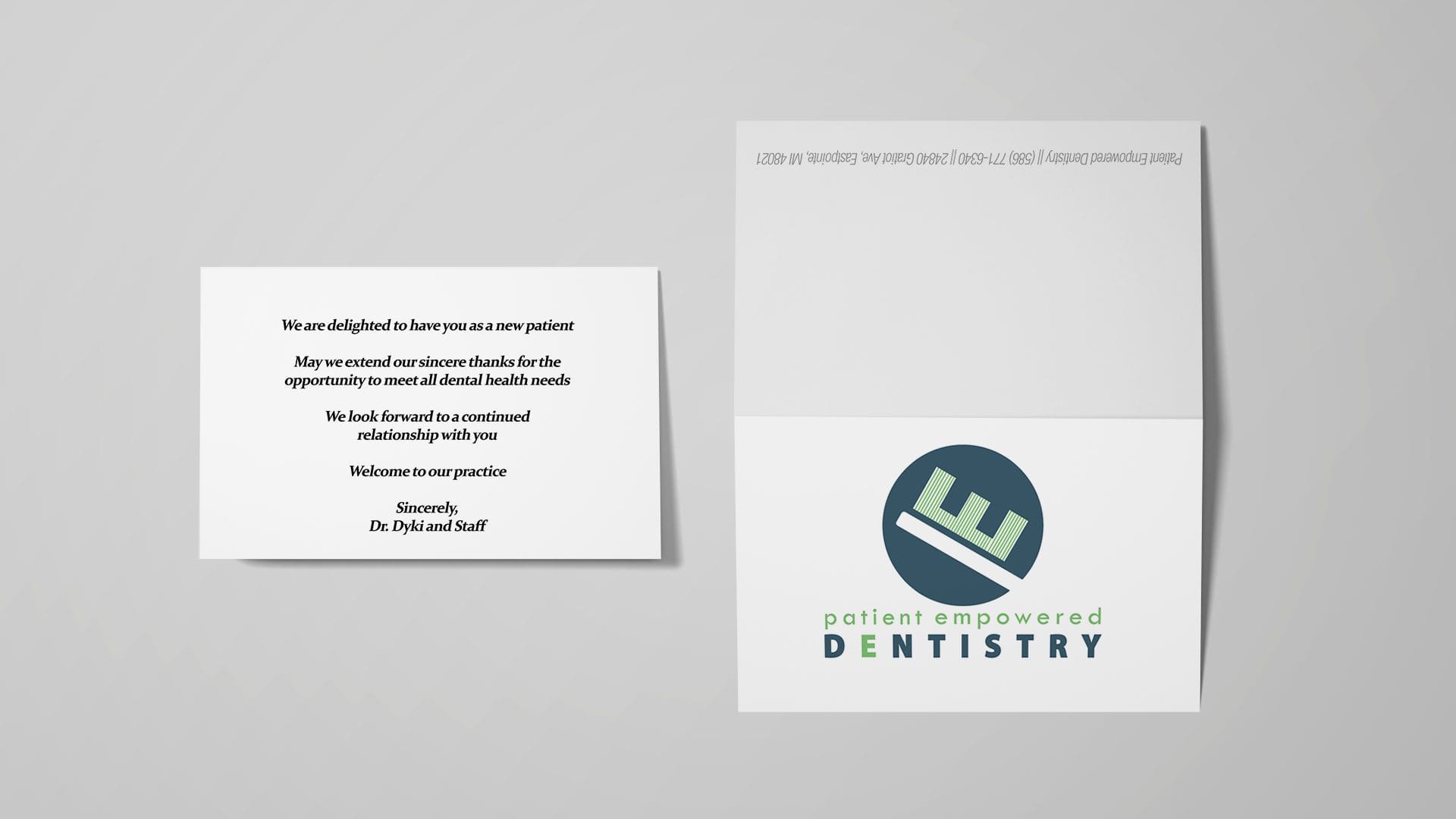 Patient Empowered Dentistry - New Patient Cards Mockup 02