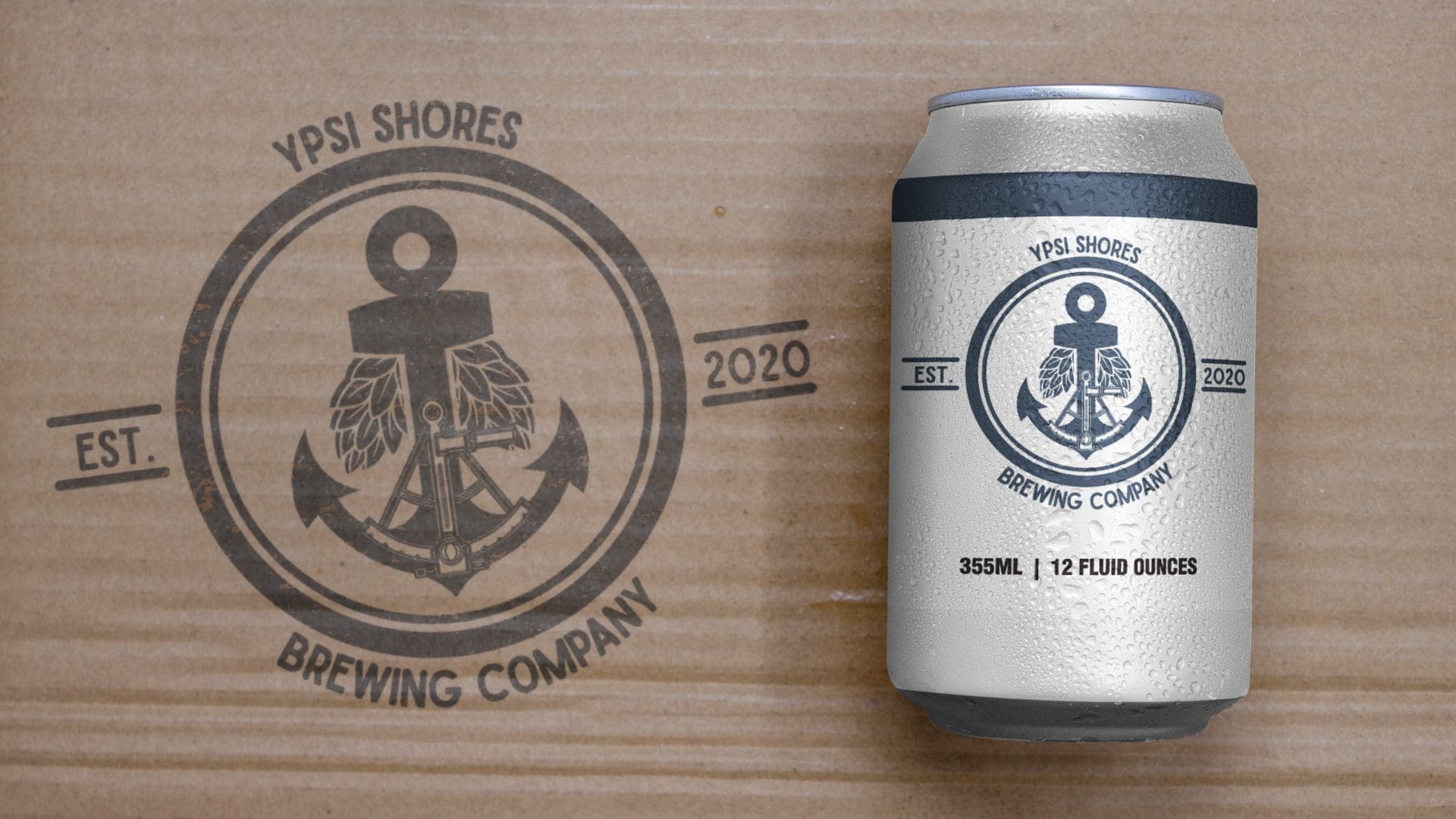 Ypsi Shores Brewing - 16 oz Can Label Mockup 01