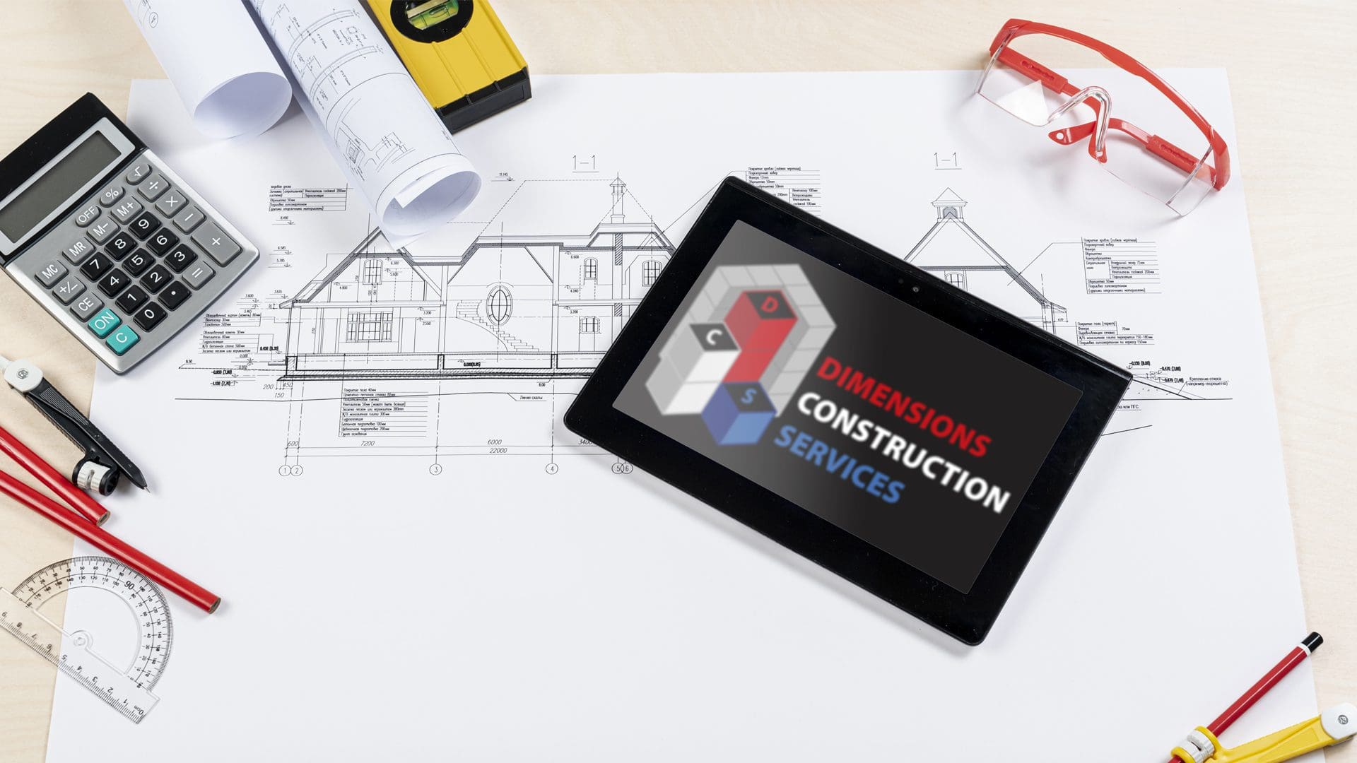 Dimensions Construction Services - Logo Mockup (1)