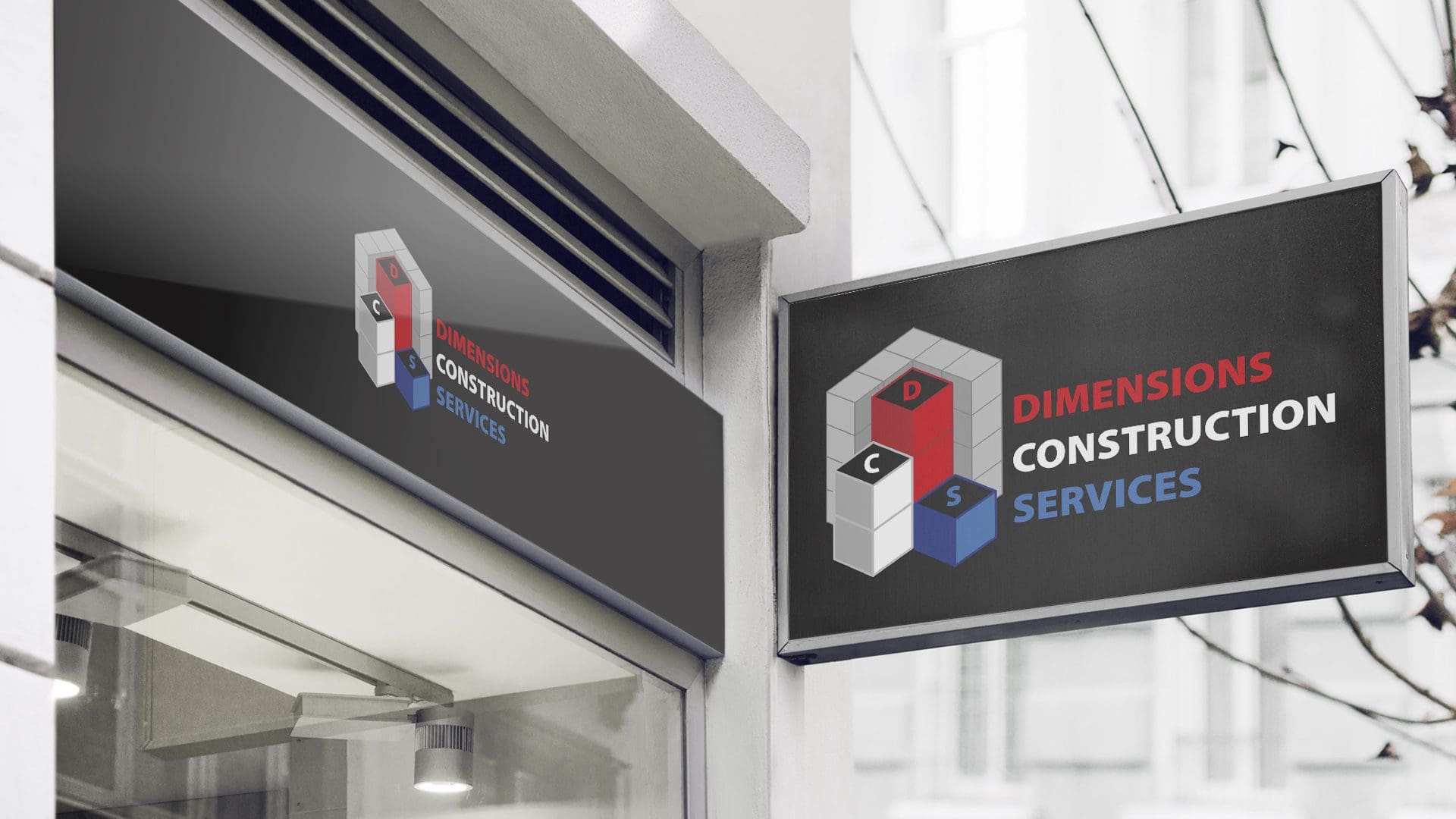 Dimensions Construction Services - Logo Mockup (2)