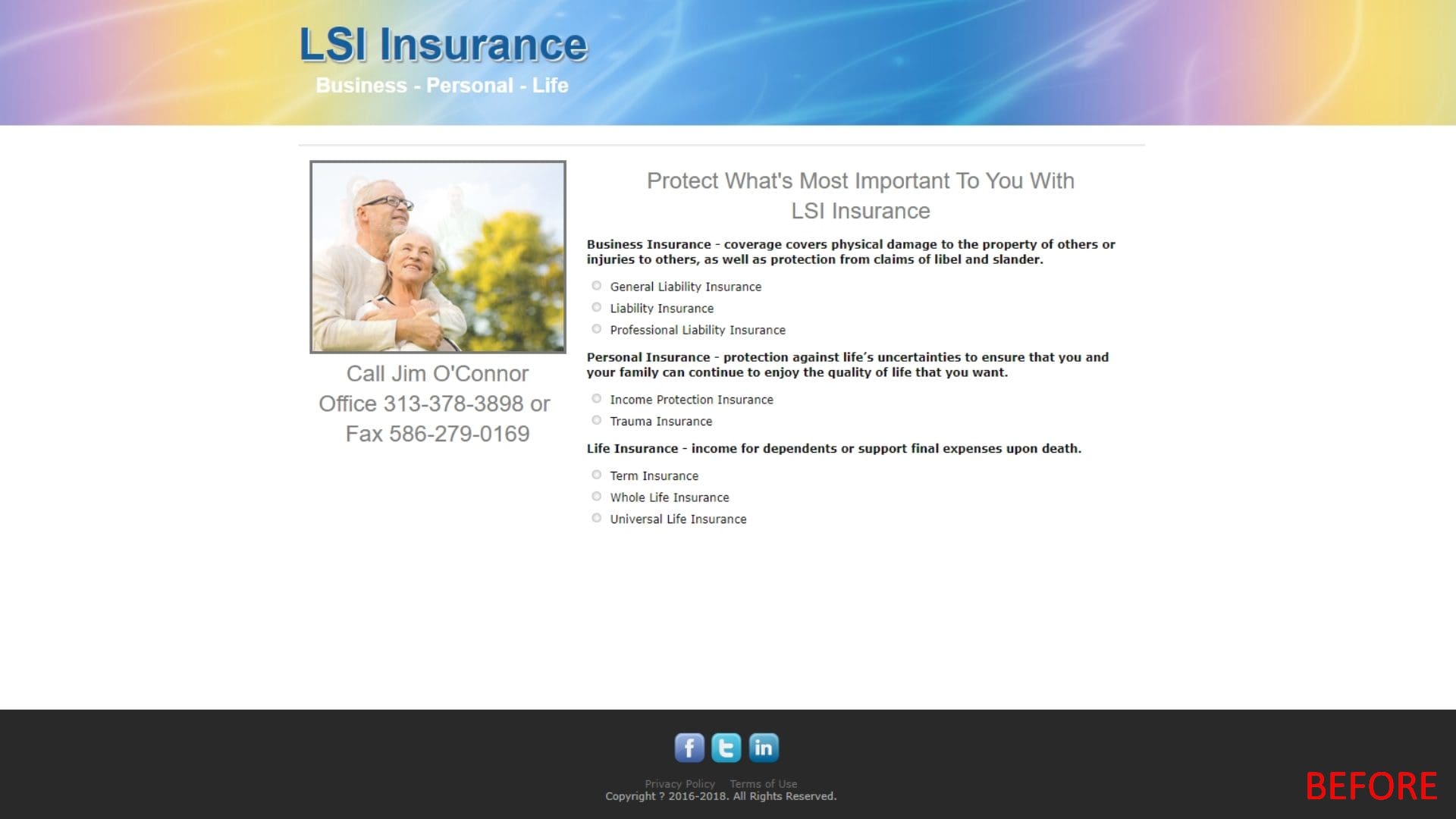 LSI Insurance - 2020 Website - BEFORE