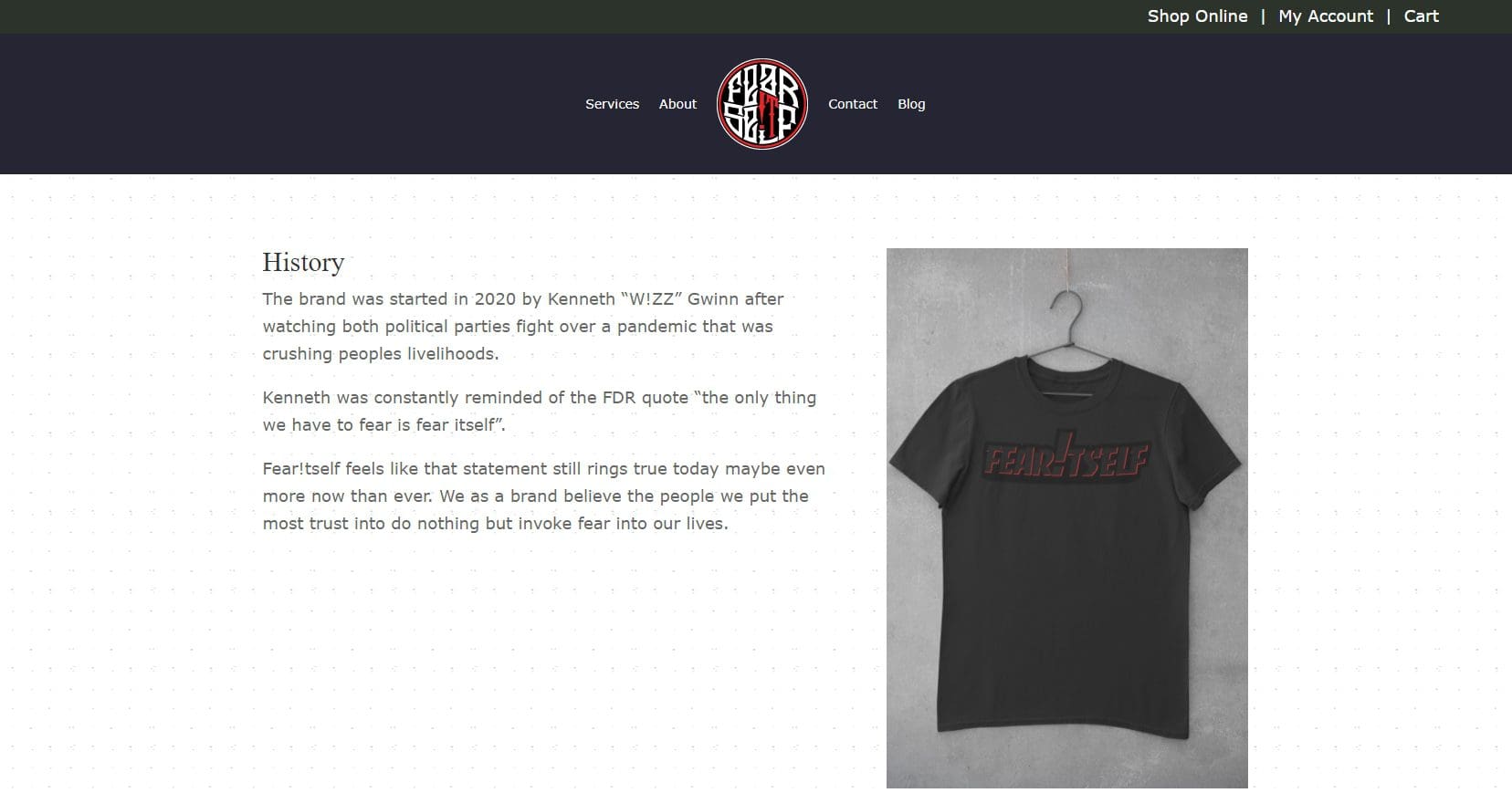 Fear Itself Clothing - Ecommerce Website (5)