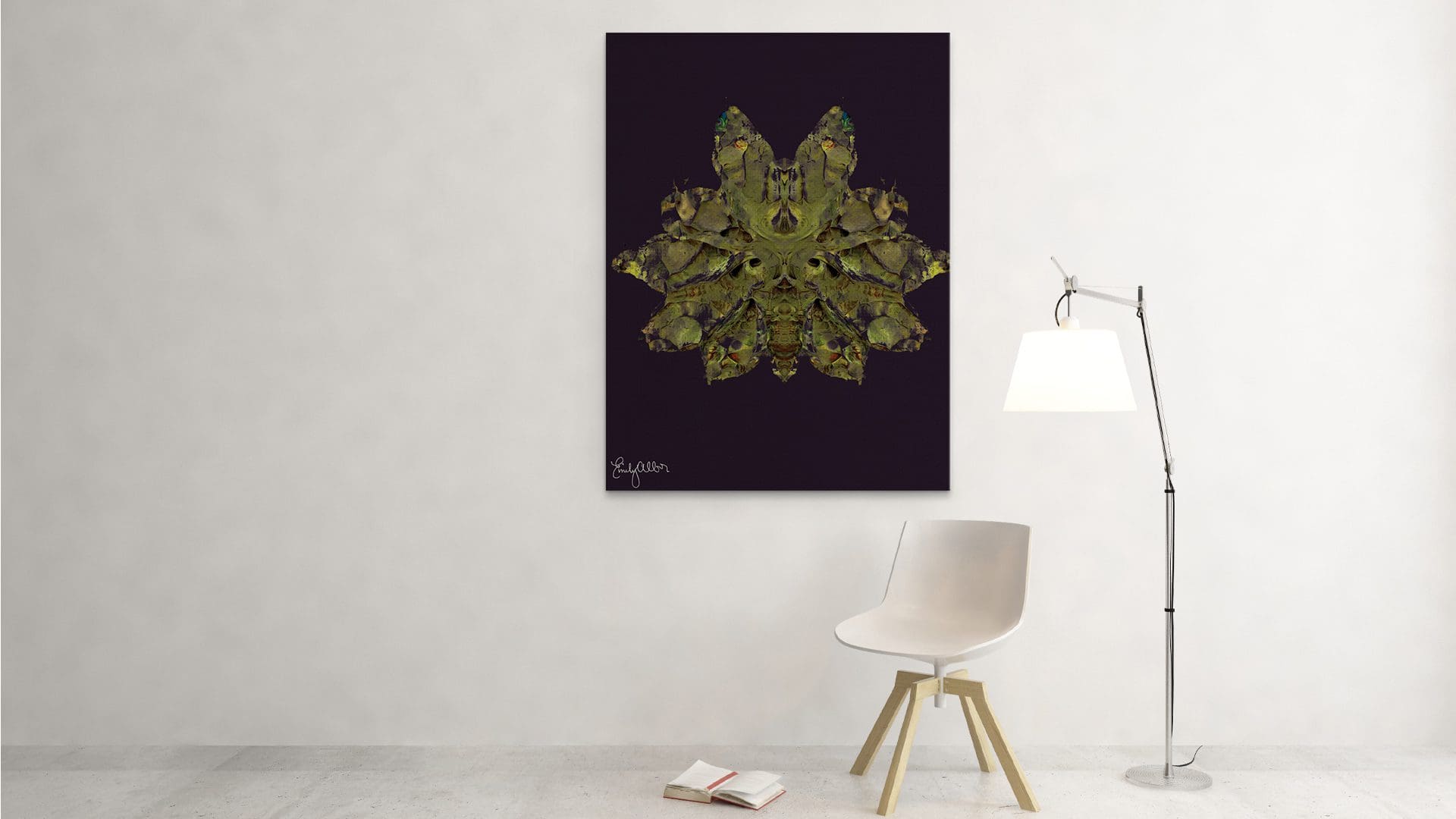 Emily Alber Art - Green Moth Art (2)