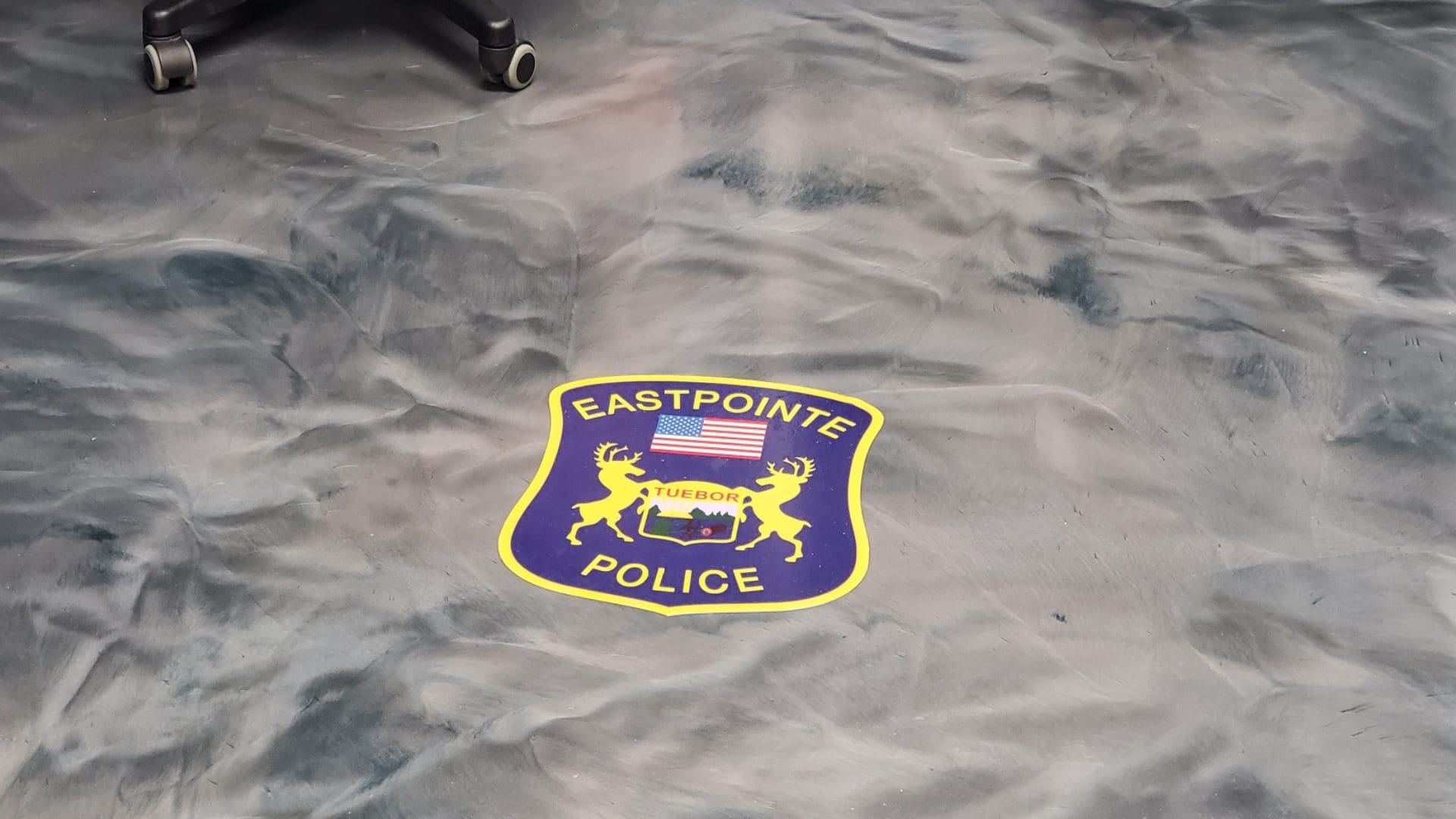 Eastpointe Police Epoxy Floor Graphic 1