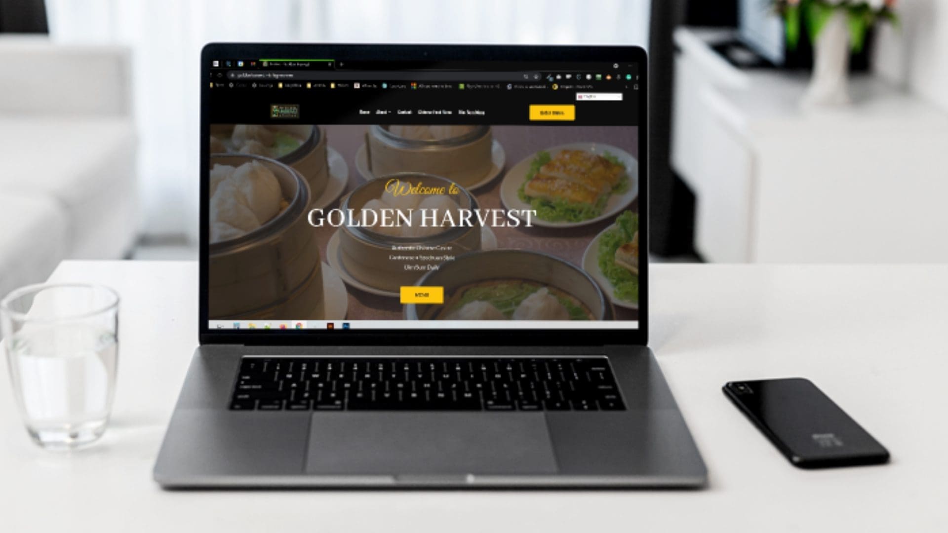Golden Harvest Website Homepage
