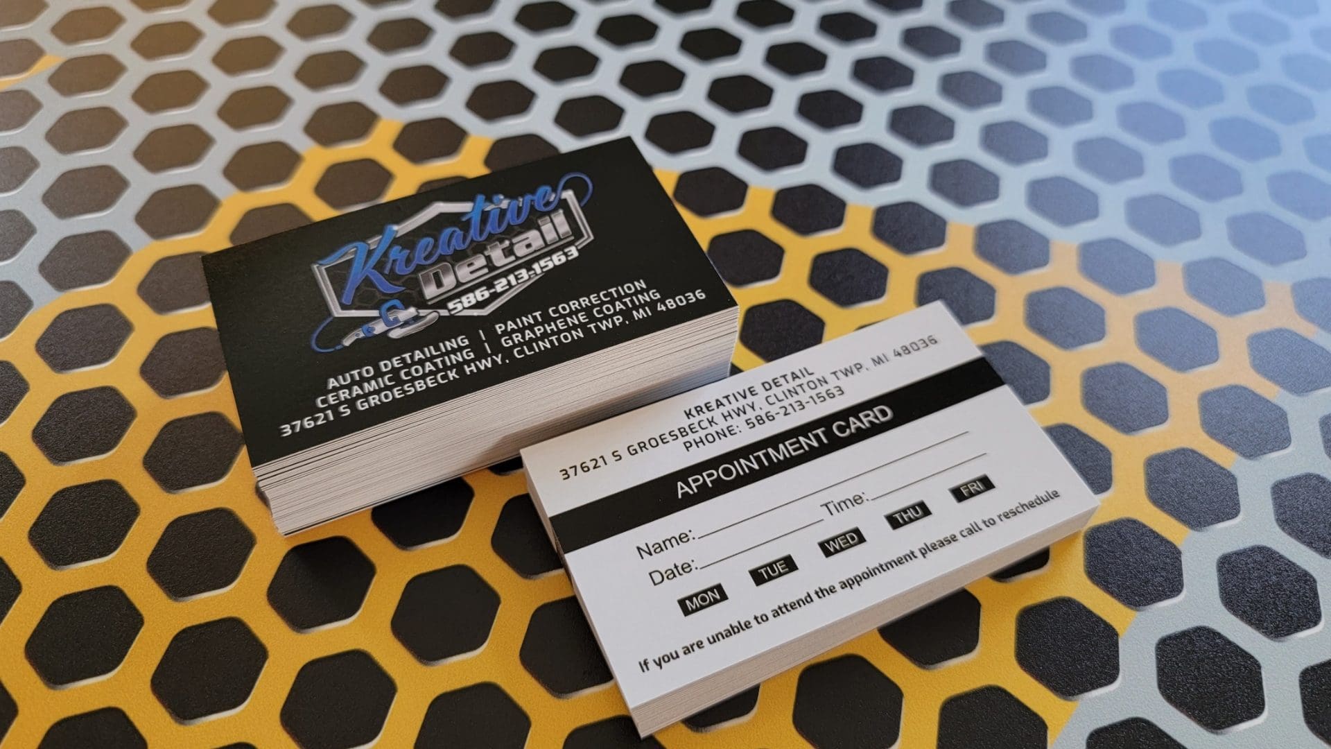 Auto Detailing Appointment Cards 8
