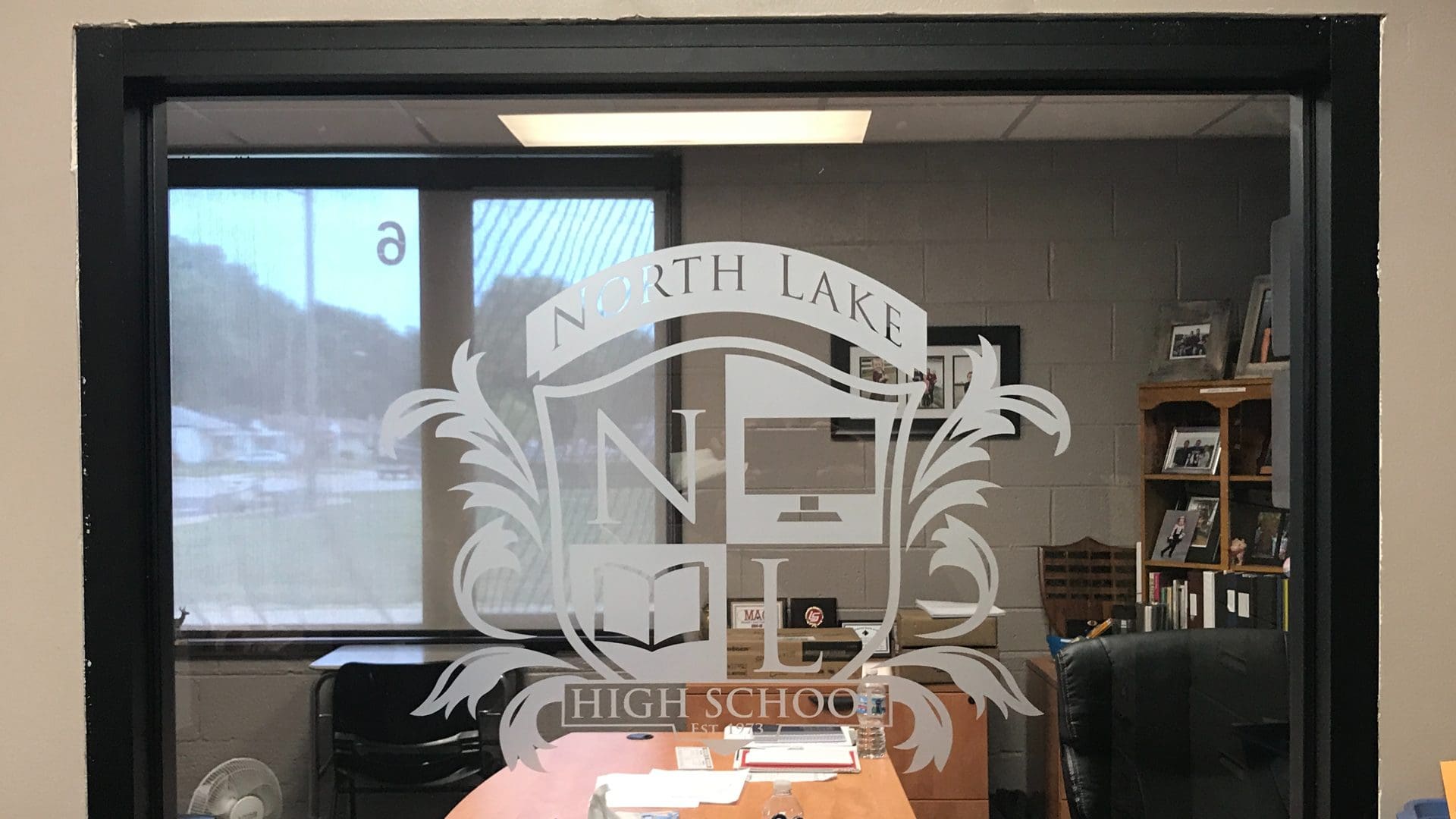 North Lake High School – Frosted Vinyl Logo