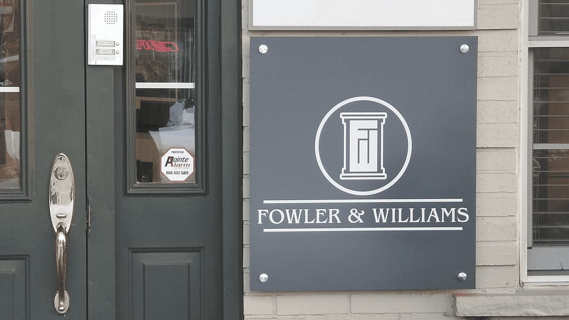 Fowler & Williams – Building Signage