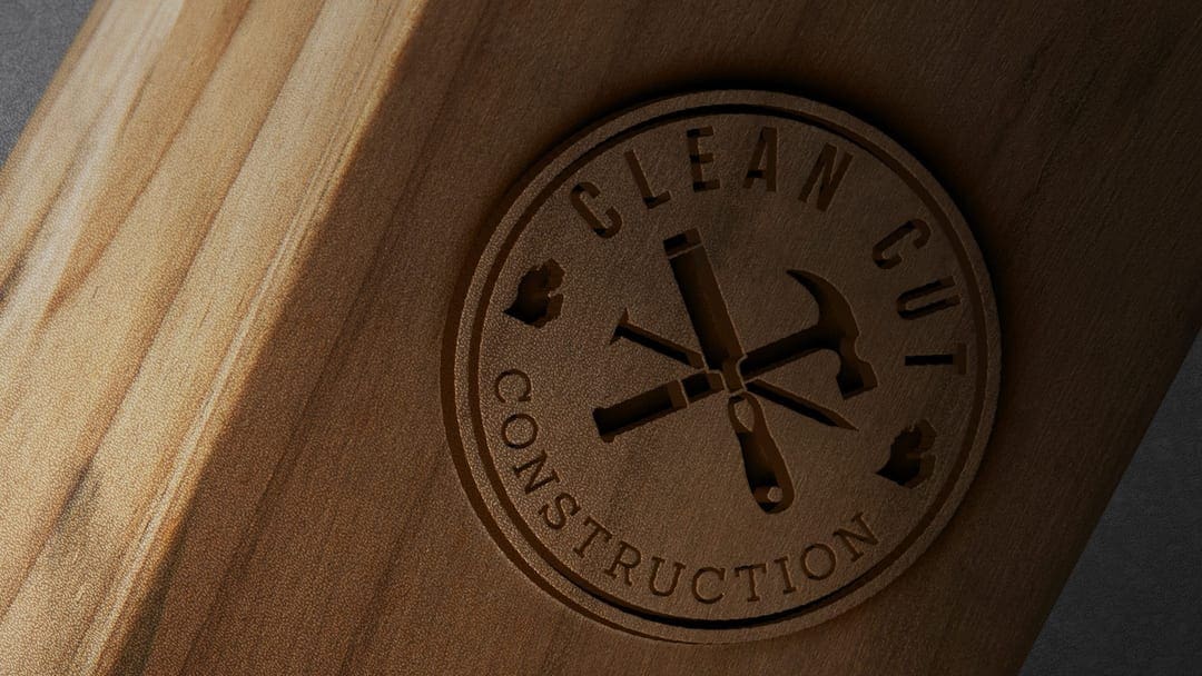 Fusion Marketing How Construction Logos Are Designed to Represent the Corporate Brand Identity Clean Cut Wood