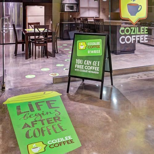 Fusion Marketing Top Ways to Get Creative With Floor Decals for Your Business or Home Life Begins After Coffee