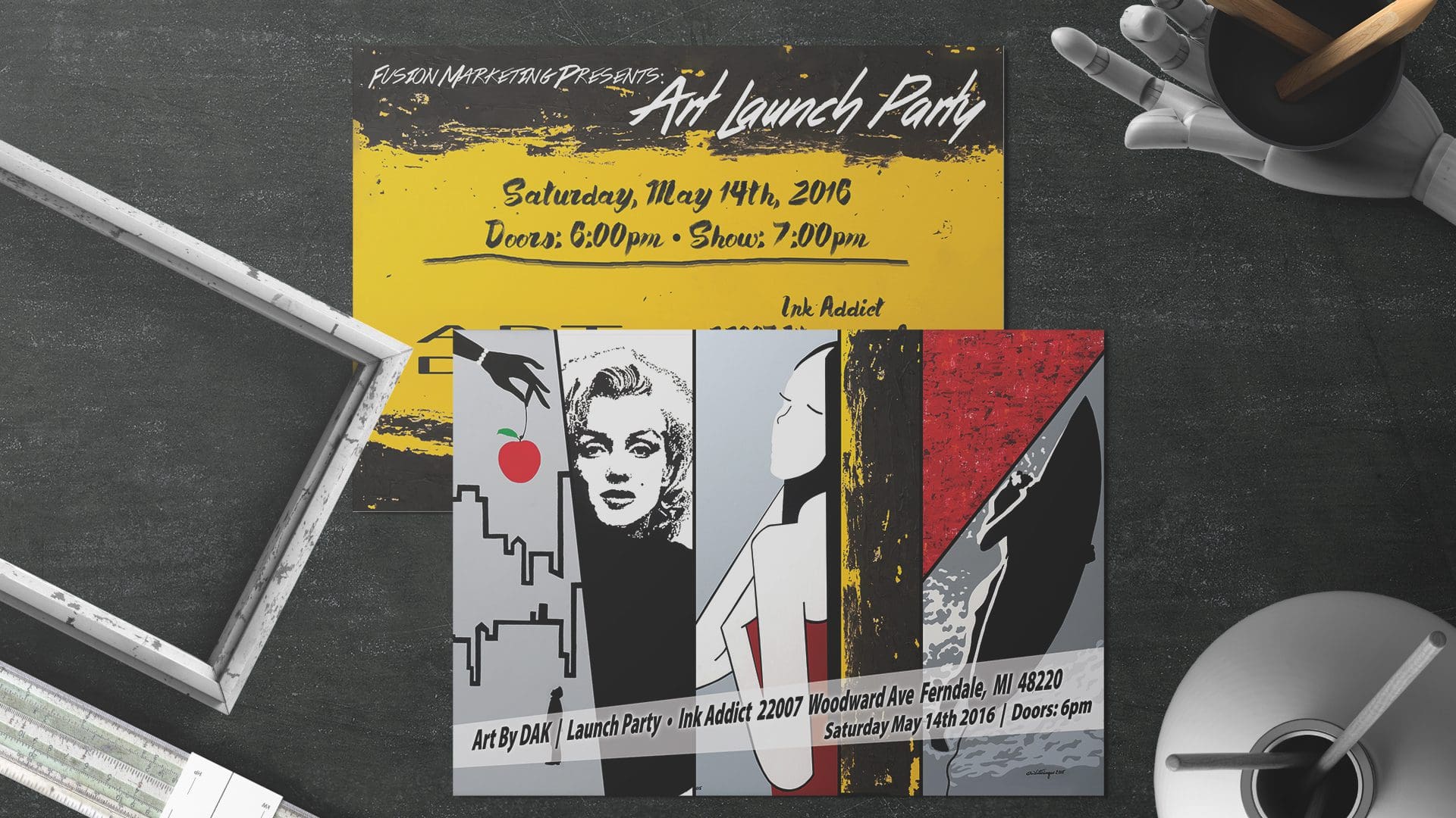 Art by DAK – Art Launch Party Flyer