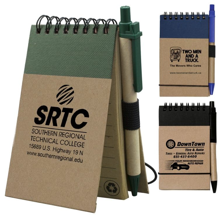 Fusion Marketing Our Top 20 Promotional Pens with Logo Options the Markets Where They Shine ARCATA Eco Inspired Jotter Notepad Notebook with Matching Color Eco Inspired Pape Copy