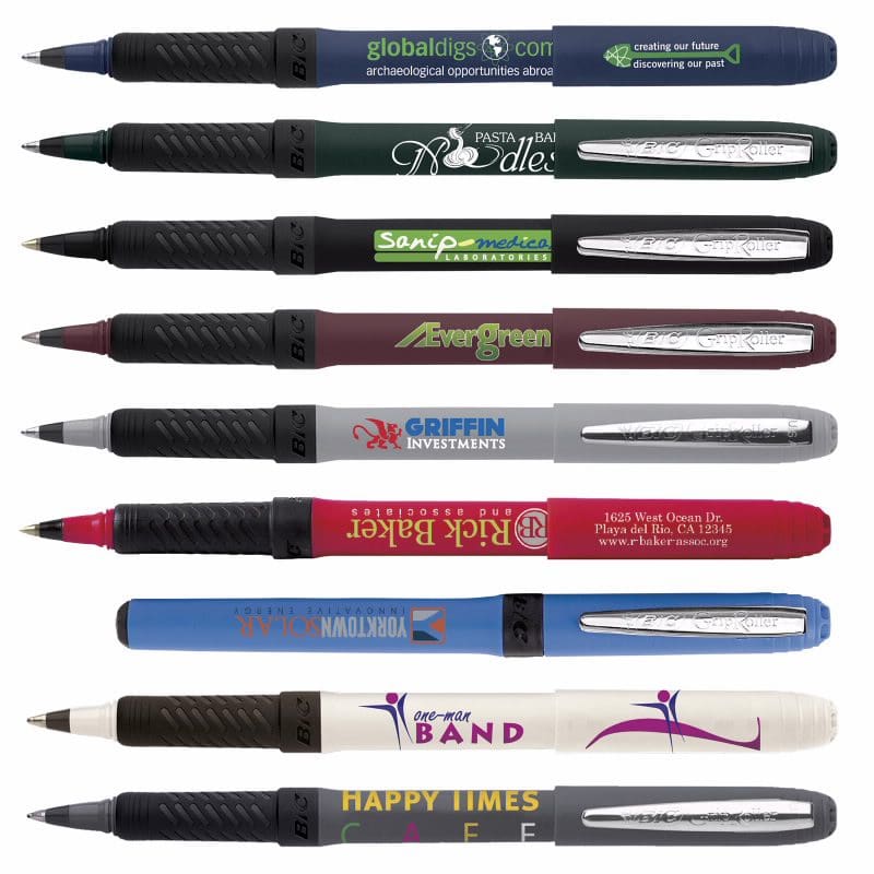 Fusion Marketing Our Top 20 Promotional Pens with Logo Options the Markets Where They Shine BIC Grip Roller Pen Copy