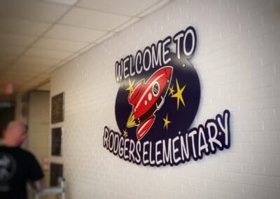 Rodgers Elementary – School Entrance Signage