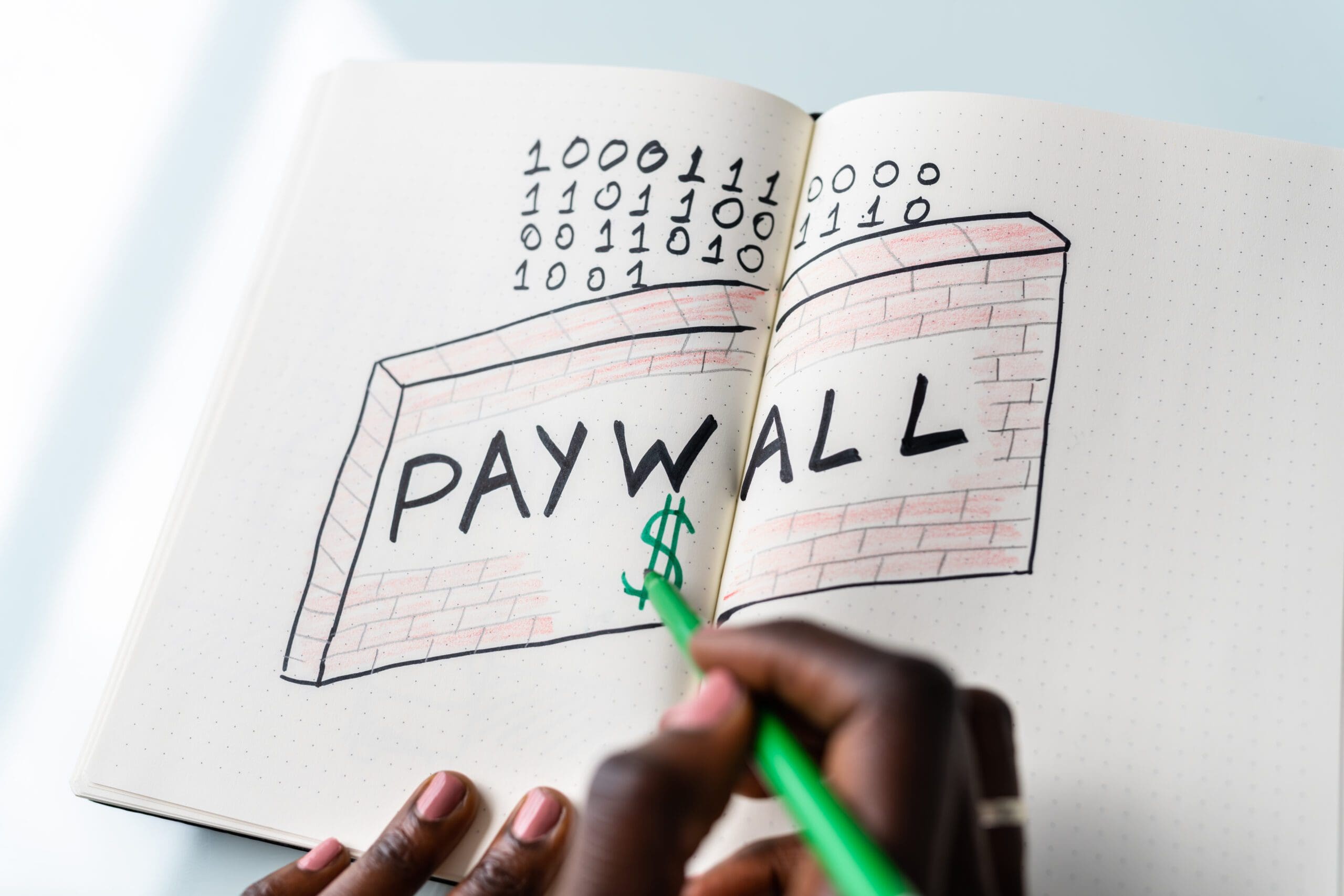 Paywall And Content Subscription. Pay Fee