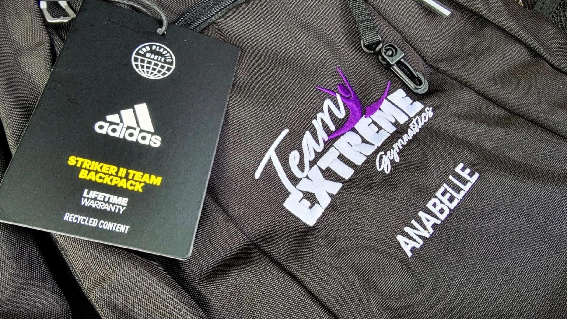 Fusion Marketing Team Extreme Gymnastics Embroidered Adidas Gym Bags 04