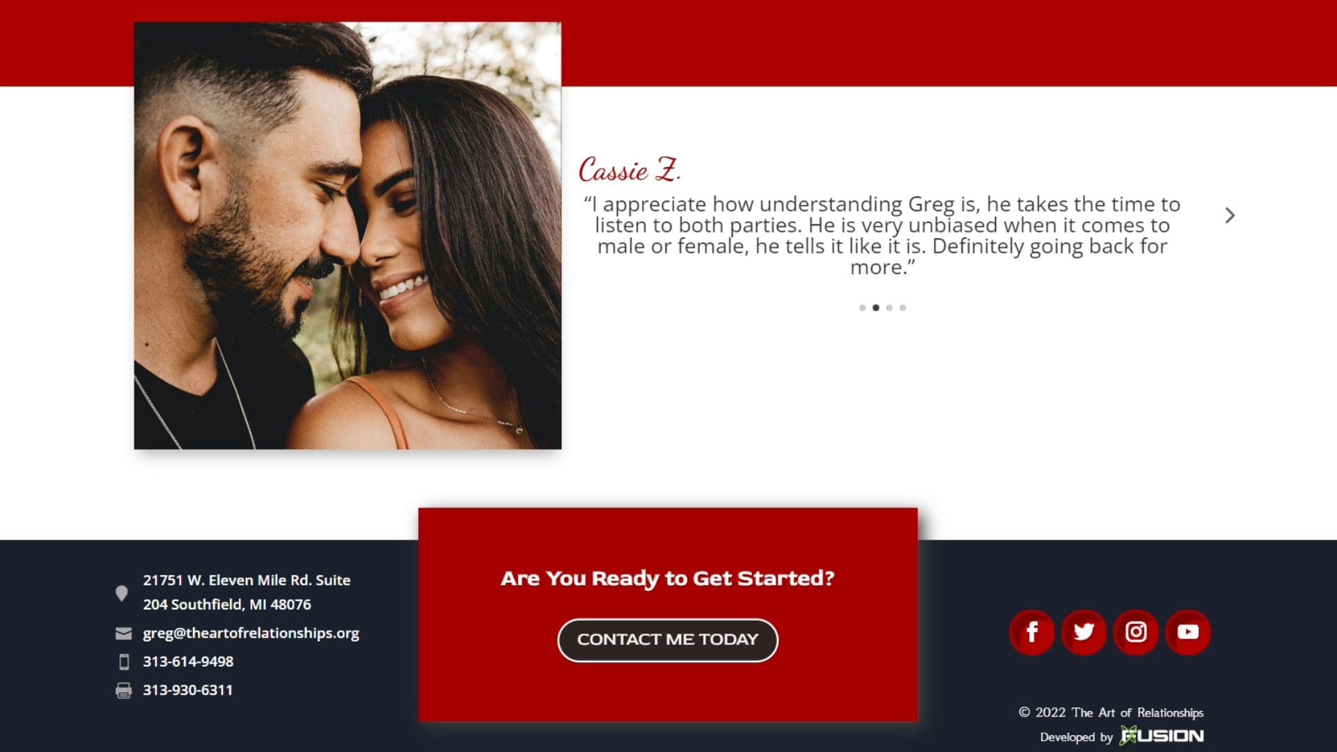 Fusion Marketing The Art of Relationships Website Mockup 07