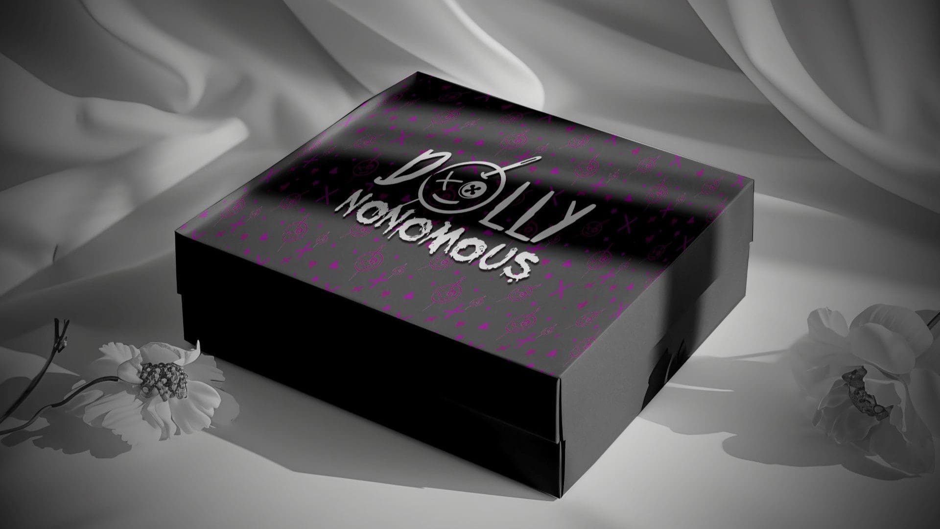Dollynonomous Logo Design Box Mockup