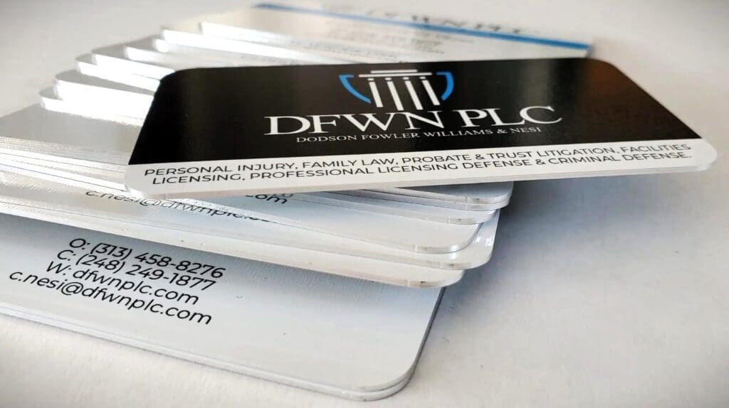 Fusion Marketing The Evolution and Future of Business Cards Aluminum Cards with Rounded Corners