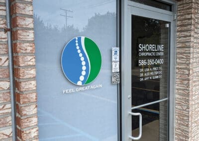 Shoreline Chiropractic – Window Graphics