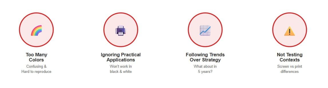 Common Logo Color Mistakes to Avoid