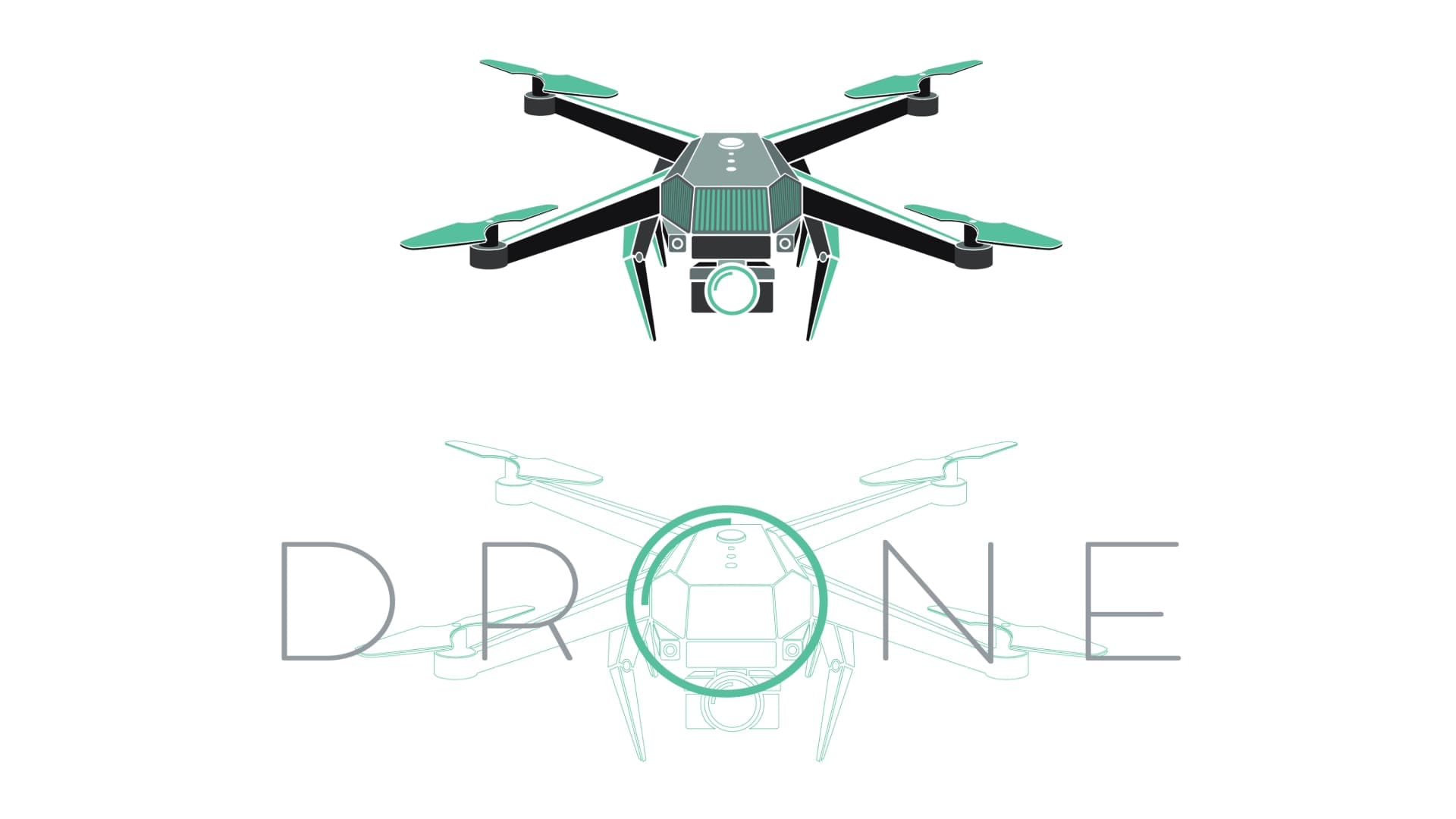 Fusion Marketing Your Drone Logo Because Looking Professional AF Matters When You're Flying Robots Your Logo The Wingman Your Drone Business Needs