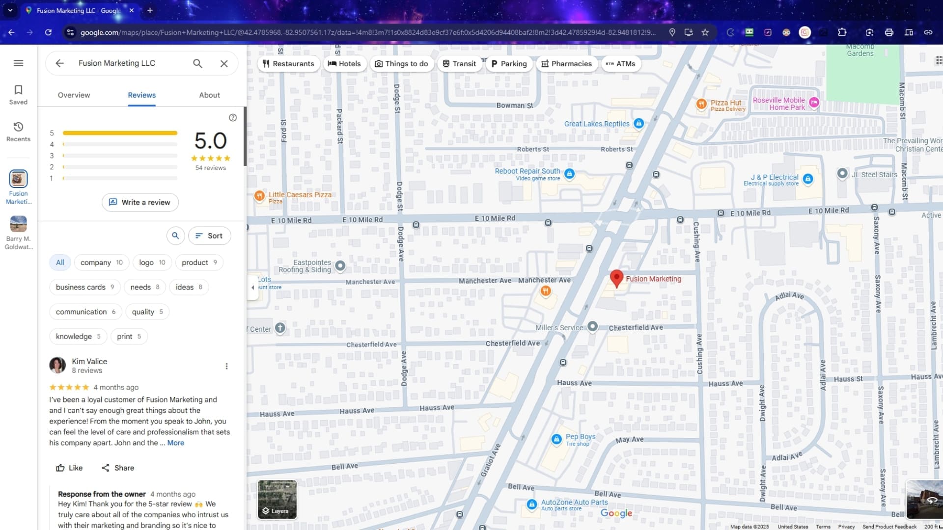 Fusion Marketing February 2025 Google Maps Review Display Issues What to Know Fusion Marketing LLC Google Maps