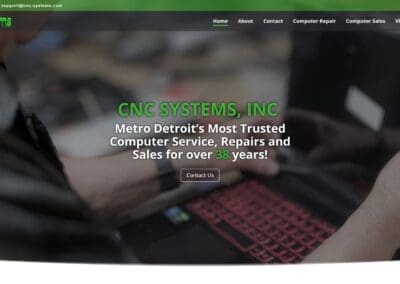 CNC Systems Website Redesign